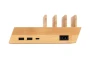 Estación de carga | Bambú | Cargador rápido, 10W | 2 puertos USB y 1 puerto USB-C