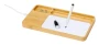 Draadloze oplader-organizer | Bamboe | 28x33x36 cm | Whiteboard oppervlak | Incl. viltstift en gum