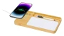 Draadloze oplader-organizer | Bamboe | 28x33x36 cm | Whiteboard oppervlak | Incl. viltstift en gum