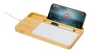 Draadloze oplader-organizer | Bamboe | 28x33x36 cm | Whiteboard oppervlak | Incl. viltstift en gum