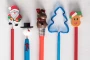 Cartoonpen | Hout | Blauw | Kerstvorm