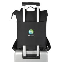 Rolltop-Rucksack | rPET | 41x30,5cm | Laptopfach für 15,6" | Gepäckgurt auf der Rückseite