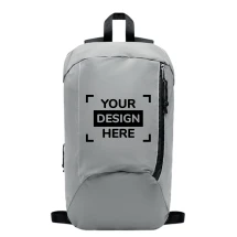 Rucksack | Polyester | Reflektierende Front