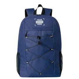 Sac à dos | rPET | 42x30x14 cm | Bretelles réglables rembourrées | Poches latérales en filet