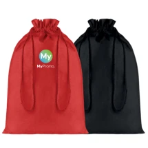 Großer Kordelzugbeutel | 30x47cm | 105g/m2 | Baumwolle | Kordelzug