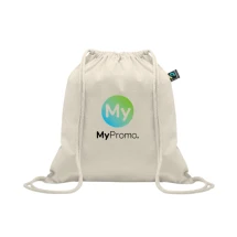 Rugzak met kord | Katoen 180 gr/m² | 37x41cm | Fairtrade