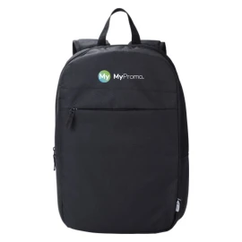 Laptop backpack 15" | rPET | 30x9x 43cm | Large compartment & small pocket on front