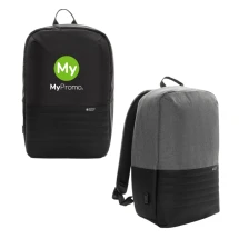 Zaino antifurto per laptop Swiss Peak | rPET | Scomparto per laptop da 15'' | Sostenibile