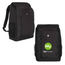 Zaino per laptop Swiss Peak | rPET | Scomparto per laptop da 15'' | Vari tasche PFID | Sostenibile