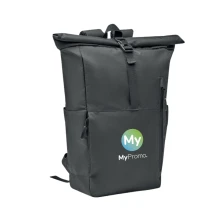 Rolltop-rugzak | 300D RPET | 15" | 26.5 x 13.5 x 45.5 cm | Computerrugzak