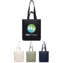 VINGA zip tote | Recycled canvas 400 g/m² | Two water bottle side pockets