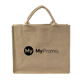 Jute bag | Laminated interior | Short handles