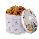 Custom printed cookies with logo in branded packaging