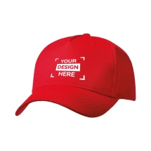 Casquette | Sergé de coton | 5 panneaux | Fermeture à boucle en métal | Réglable | Broderie