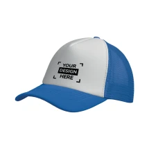 Gorra trucker | Poliéster 140-150 gr/m² y plástico | 5 paneles | Cierre a presión
