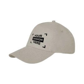 Baseball cap with pre-curved visor | Heavy brushed cotton | 5 panels