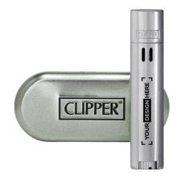 Clipper metal jet aansteker | Metaal | Windproof vlam | Metalen doos | Alleen per 48 stuks