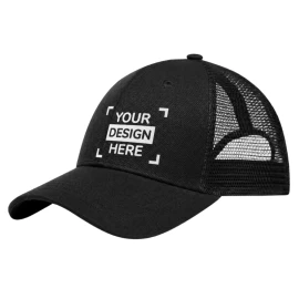 Trucker cap | Poliacrilico e mesh | Medium profile | 6 pannelli | Visiera curva | Chiusura in plastica