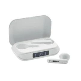 Écouteurs | ABS | Bluetooth 5.3 | Boîtier de charge 250 mAh | Écran LCD | Appairage automatique | 3 heures