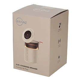 Brainz 5 in 1 charging speaker taupe