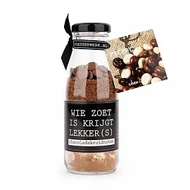 Wie zoet is krijgt lekkers - chocolade kruidnoten