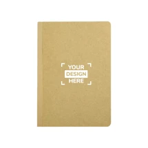 Cuaderno A5 | Cartón reciclado de 325 g/m² | 80 hojas rayadas | Hecho en Italia