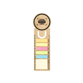 Bookmark ruler | Bamboo | 150 sticky notes
