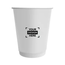 Doppelwandiger Becher | Karton 235 g/m² | 225ml | Idealer Becher für Cappuccino