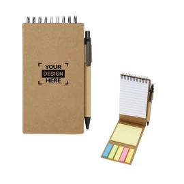 Sticky notepad | Blank paper 70g/m² | With ballpoint pen & 50 sticky notes