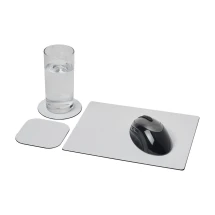 XXL-Mauspad & Untersetzer-Set | Recyclingpapier | 24x19cm | 3 Stück
