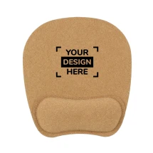 Tappetino per mouse | Sughero | 21,6x20x2,4 cm | Ergonomico