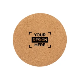 Mouse pad | Cork | ø20cm | Round shaped