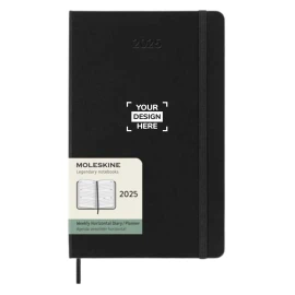 Moleskine 12 maanden planner L | Zuurvrij papier | Van januari tot december 2027 | Horizontaal en wekelijks papier