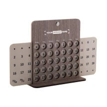 Desk calendar | Birch & walnut plywood | 250×154×60 mm