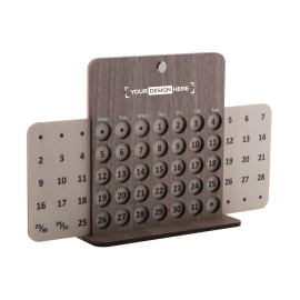 Schreibtischkalender | Birch & Walnuss -Sperrholz | 250×154×60 mm