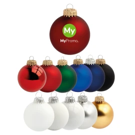 Boule de Noël | Verre | Ø7 cm | Couleurs basiques | Fabriquée en Allemagne
