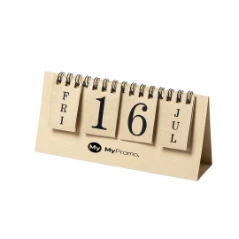 Ewiger Kalender | Recycelter Karton | Schwarze Ringe