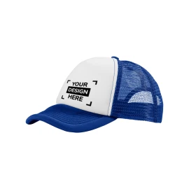 Trucker-Cap | Polyester 100g/m² | 5 Panels | Kopfumfang: 58 cm | Plastikverschluss