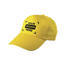 Casquette | Sergé de coton | 5 panneaux | Fermeture plastique ajustable | Impression en quadrichromie