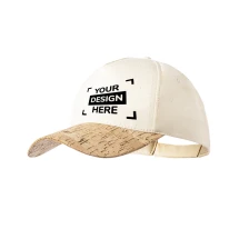 Gorra | Algodón orgánico y corcho natural | Certificación GOTS | Cierre de velcro ajustable