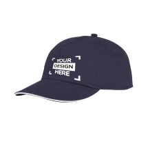 Casquette baseball | Coton 175g/m² | 5 panneaux | Tour de tête : 58 cm | Fermeture velcro