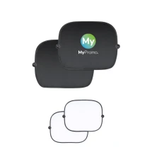 Zonneschermset | Polyester | 44x36 cm | Inclusief zuignappen | Met hoes | Sublimatieprint