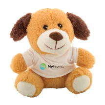 Pluchen hond | rPET | 15cm | Bedrukbaar T-shirt