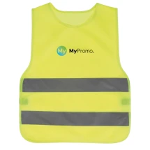 Sicherheitsweste | Polyester | Mit reflektierenden Streifen & Gummizug | Für Kinder | Entspricht der europäischen Norm EN1150