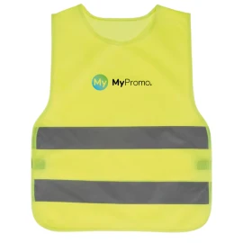 Sicherheitsweste | Polyester | Mit reflektierenden Streifen & Gummizug | Für Kinder | Entspricht der europäischen Norm EN1150