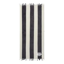 Toalla de playa | Algodón orgánico 450 g/m² | 180x80 cm | Con flecos en los extremos cortos | Premium