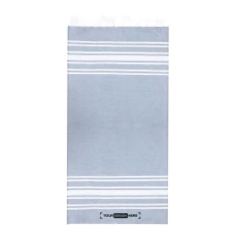 Paréo serviette | Coton & polyester 150g/m² | Avec franges | Peut être brodé