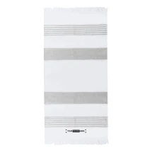 Toalla pareo | Algodón reciclado 300g/m² y poliéster reciclado SEAQUAL | 170x100 cm | Con flecos