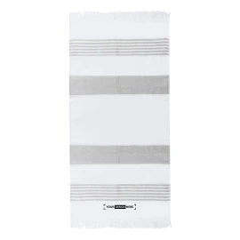 Paréo-serviette | Coton recyclé 300g/m² & polyester recyclé SEAQUAL | 170x100cm | Avec franges