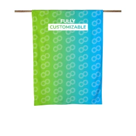 Serviette de plage personnalisée 100 x 180 cm | 400 gsm | Tissée en 2 couleurs